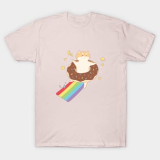 Cute Shiba, Donut Rainbow Sprinkles T-Shirt